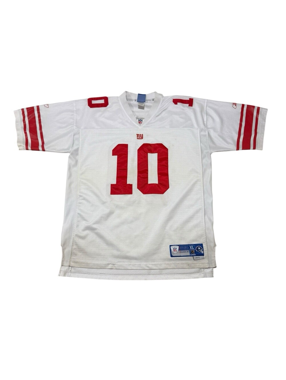 Vintage Reebok NY Giants Eli Manning #10 White Away Jersey Size 2XL Men’s